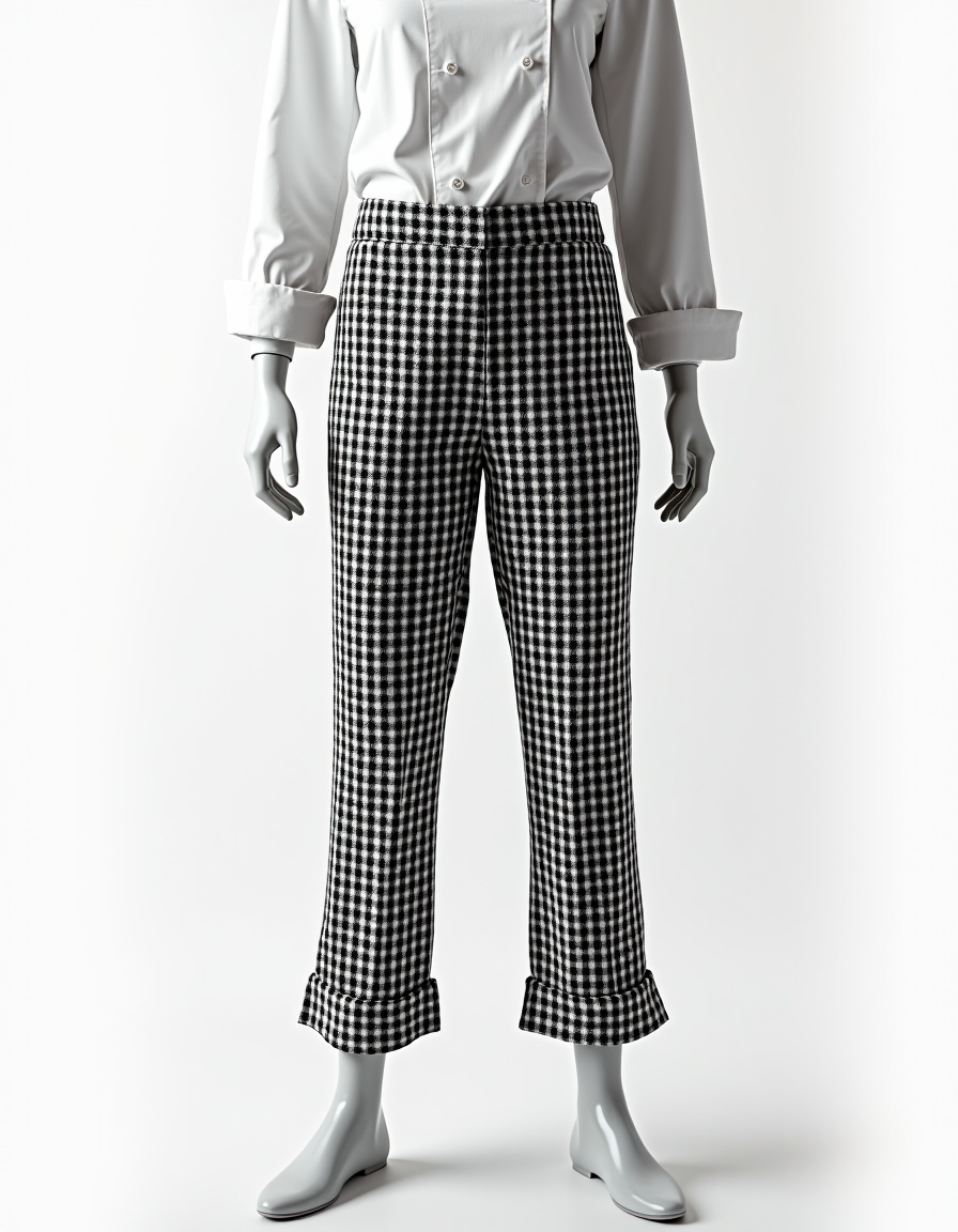 Calça Cozinheiro Pied de Poule Feminino - Imagem 2