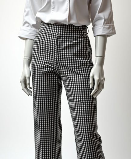 Calça Cozinheiro Pied de Poule Feminino