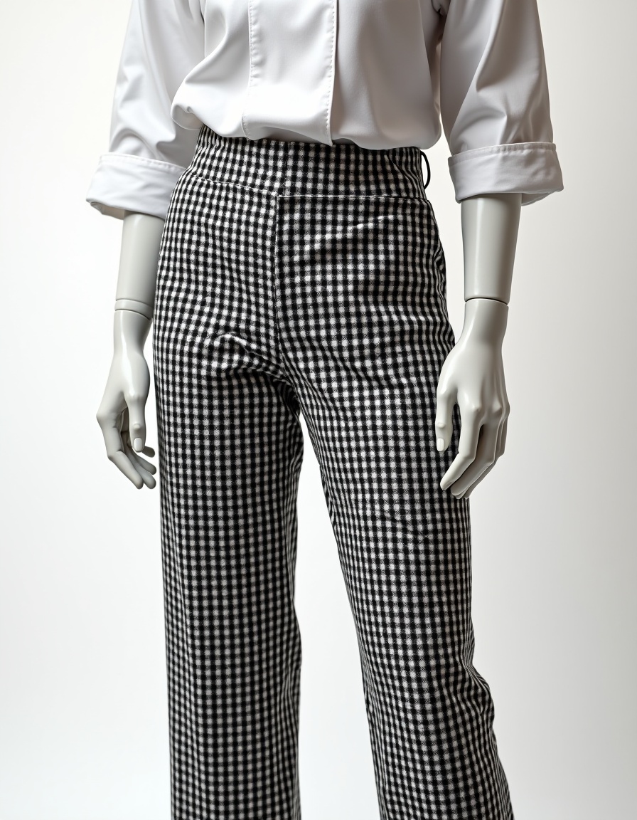 Calça Cozinheiro Pied de Poule Feminino