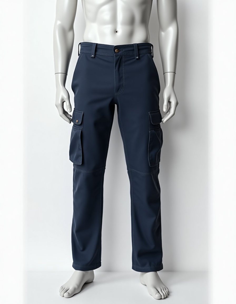 Calça Cargo Brim Masculino - Imagem 5