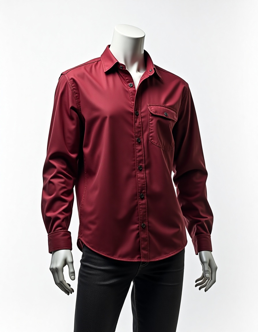 Camisa Social Tricoline Manga Longa Masculino - Imagem 10